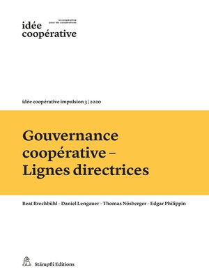 cover image of Gouvernance coopérative--Lignes directrices